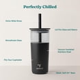 thumbnail image 3 of Vaso de vidrio con aislamiento al vacío REDUCE Aspen 590 ml con tapa, 3 of 7