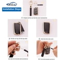 thumbnail image 3 of Key Fob Cover Compatible with Fit for VW Volkswagen Golf GTI Tiguan Atlas Polo Jetta Bling Key Case Protection Shell with Keychain Case Holder Protector,1,Black, 3 of 5