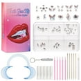 thumbnail image 1 of Colored Drill Teeth Decoration Inlay Drill Tool DIY Set 6 Grid Drill Set Glass Gemstones Create Jewelry, 1 of 6