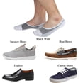 thumbnail image 2 of DOVACKA Men's 8-Pack No Show Low Cut Cotton Socks, Non-Slip with Grips for Loafer Sneakers, 2 of 6