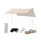 thumbnail image 3 of Lona para tienda de campaña, toldo, refugio contra la lluvia para actividades al aire libre y senderismo en el patio trasero 300cm x 300cm, 3 of 8