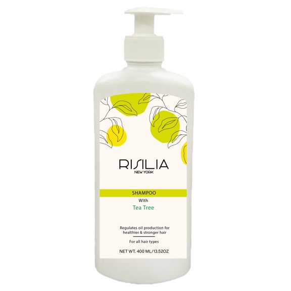 RISILIA Tea Tree Shampoo Healthier Hair Nutritive Solutions, Natural Ingredients Hair Growth Shampoo for Unisex, 13.52 OZ