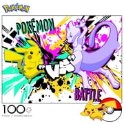 Buffalo Games Entertainment Pokemon Pikachu vs. Mewtwo 100 Pieces Jigsaw Puzzle