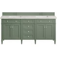 thumbnail image 6 of James Martin Vanities 650-V72-UGR-3EJP Brittany 72" Double Basin Poplar Wood Vanity Set -, 6 of 7