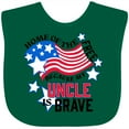 thumbnail image 3 of Inktastic Home of the Free Because My Uncle is Brave Boys or Girls Baby Bib, 3 of 4