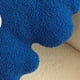 thumbnail image 2 of Cojín de peluche con forma de flor, relleno de esponja, suave y grueso, decorativo para sofá, color azul, 2 of 5