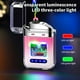 thumbnail image 5 of Creatives Personality Transparent Cool Double Arcs Gradient Colour Lighter Outdoor Windproof Lighter, 5 of 6