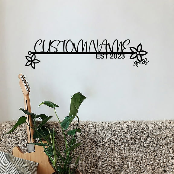 Custom Metal Sign, Metal Name Sign, Wedding Gift Sign