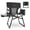 Black & Gray, variant on JKLESA Heavy-Duty Camping Director’s Chair with Side Table, 400lb Capacity, 600D Oxford, Quick Setup, Smart Storage & Ergonomic Comfort, Durable Steel Frame for Camping, BBQs & Sports Events Gray