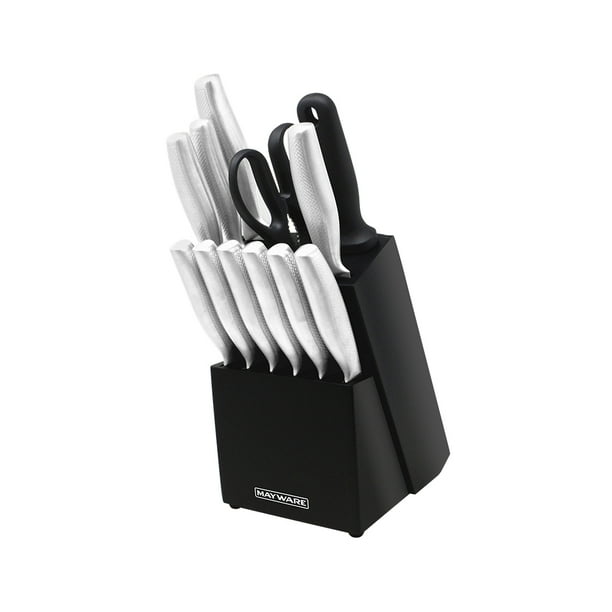 Set de Cuchillos de Acero Inoxidable MAYWARE 13 Piezas HY-SC1