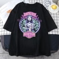 thumbnail image 4 of Camiseta de Disney con estampado de pesadilla antes de Navidad para mujer, ropa de calle gótica de manga corta, camiseta holgada Retro gótica Unisex Y2K, 4 of 4