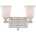 thumbnail image 3 of 2 Light Transitional Bathroom Light Fixture-Brushed Nickel Finish Bailey Street Home 71-Bel-565186, 3 of 3