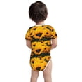 thumbnail image 3 of Xecao Flower Bush Sunflower Pattern Baby Climbing Bodysuit Short Sleeve Onesie Unisex 0-12 Months Baby Shirt Newborn Outfits Crotch snap design-2 Years, 3 of 6