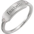 thumbnail image 3 of FB Jewels 925 Sterling Silver .03 CTW Diamond Signet Ring, 3 of 3