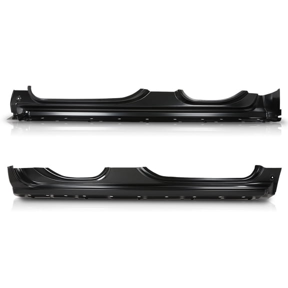 CROSSDESIGN Black Extended Cab Rocker Panel Fit for 2014-2018 Chevy Silverado GMC Sierra