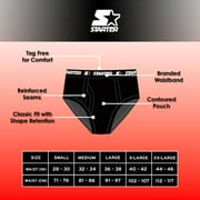 Starter Cotton Mens Briefs Breathable Underwear for Men, Black Large 8-Pack