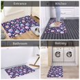 thumbnail image 5 of Rateoe mushroom colorful Skull star Pattern Flannel Door Mat Indoor Outdoor Entrance, Waterproof All-Weather Doormat,Fade Resistant, Low Profile Entryway Mat 16x24in, 5 of 7