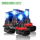 9005 H11 LED Headlight Super Bright Bulbs Kit 8000K blue 360000LM High Low Beam