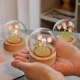 thumbnail image 2 of LINLIN Realistic Tulip Night Light, Soft Lighting Wooden Base Tulip Lamp, Creative Handmade Desk Lamp, Artificial Flower Nightlight DIY Craft for Home Decor, Study, Living, Bedroom, Gift, 2 of 8