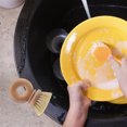 thumbnail image 4 of Cepillo de madera para lavar platos: cepillo de cocina con mango para ollas, sartenes, fregaderos, frutas y verduras., 4 of 8