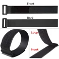 thumbnail image 3 of 30/20/10Pcs Reusable Hook Loop Cinch Straps Nylon Cable Ties Organizer Adjustable Fastener Securing Cable Straps Cord Management Green 20x200mm 20Pcs, 3 of 6