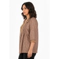 thumbnail image 3 of Roaman's Women's Plus Size Juliet Lace Trim Button-Down Shirt, 3 of 5