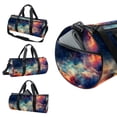thumbnail image 3 of Galaxy Gym Bags, Shoe Bag, Sports Bag, Dance Bag - All-in-One Weekender Bag (17.7 inches) with Interior Zipper Pocket and Large Capacity, 3 of 6
