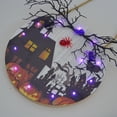 thumbnail image 4 of De Halloween Con Luz Led Letreros De Bienvenida De Halloween Placa De Puerta De Madera Para Fiesta De Halloween Decoraciones Para Interiores Y Exteriores De La Casa Cateissary HA046206-05, 4 of 6