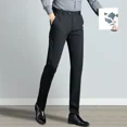 thumbnail image 5 of Pantalones de verano holgados de talla grande para hombre, pantalones de traje rectos, ropa de vestir, pantalones de moda, pantalones formales informales finos 2024, 5 of 5