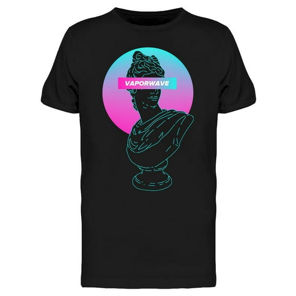 Vaporwave Gypsum Head T-Shirt Men -Image by Shutterstock, Male x-Large