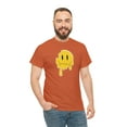 thumbnail image 5 of Dripping funny smiley emoji graphic t shirt Unisex Heavy Cotton Tee, 5 of 8