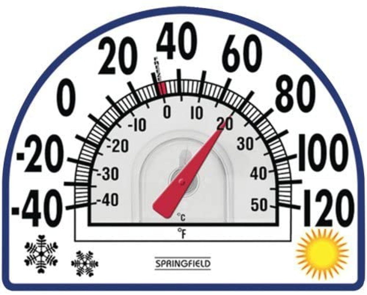 2 Lot of SPRINGFIELD 91157 Window Cling Thermometer,outdoor temperature reading 