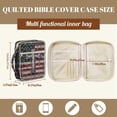 thumbnail image 7 of Xoenoiee Cross American Flag Print Bible Cover for Women Men, Quilted Carrying Book Case Church Bag Bible Accessories with Handle and Zippered Pocket for Scriptures, 7 of 7