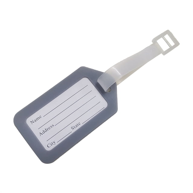 Harpily Business Card Holder 1Packs Luggage Tag Anti Loss Suitcase Tag Suitcase Boarding Pass Check Tag Tag Luggage Tag Tag One Size Gray