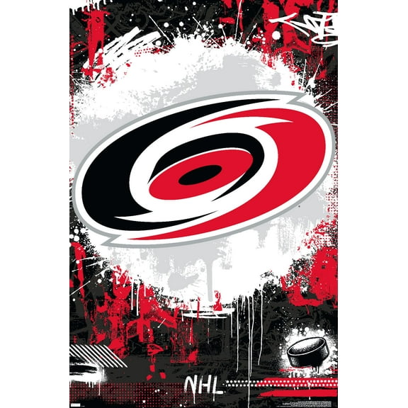NHL Carolina Hurricanes - Maximalist Logo 23 Wall Poster, 22.375" x 34"