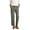 Army Green, variant on Women's Suit Pants Slim Fit Summer Button Business Straight Wide Leg Trouser Pants with Pockets Black S(S)