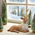 thumbnail image 3 of Elegant Festive Reindeer Sculpture for Holiday Tabletop Decoration and Celebration, 3 of 5