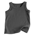 thumbnail image 3 of Tiijoy Summer Girls Ribbed Tank Top Casual Solid Crewneck Sleeveless Shirt, Sizes 2-12, 3 of 3