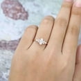 thumbnail image 2 of Jewelerix Marquise Cut Ring 2.50 CT Moissanite Diamond Engagement Ring Luxurious Proposal Comfort Fit Forever one Her Birthday Gift Ring, 2 of 5