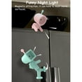 thumbnail image 6 of SENIURIS Funny Magnetic Night Light Cute Mini LED Table Lamp. Adorable Desk Lamp Night Lights Nightstand Decorative for Room Decor. (Square, Green), 6 of 9