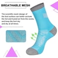 thumbnail image 6 of COOPLUS Womens Hiking Socks Moisture Wicking Cushion Outdoor Performance Trekking Athletic Crew Socks 6 Pairs, 6 of 6