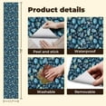 thumbnail image 5 of Marble StonePeel and Stick Wallpaper 17.7in x 9.8ft Blue Pebble Stones Glossy Finish Dark Contact Paper Vinyl Waterproof Self Adhesive Wall Paper for Bedroom Shelf Cabinet Renter Friendly, 5 of 8