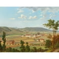 thumbnail image 2 of Ernst Gustav Doerell 14x12 Gold Ornate Wood Frame and Double Matted Museum Art Print Titled - View of a Factory in Usti Nad Labem, 2 of 4