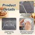 thumbnail image 4 of 2Pcs Hexagonal Plastic Candy Jar Clear Cookie Containers for Snacks 6.3x4.1x7 inch Clear Wide Mouth Storage Display Jar for Laundry Detergent Kitchen Buffet Snack Display Party Bar, 4 of 6