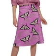 thumbnail image 4 of Moomaya Jupe Imprimée pour Femmes en Poly Spandex Tenue Décontractée Jupe d'Été pour Filles, 4 of 5