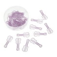 thumbnail image 4 of Paperclip Clamp Set,50Pcs Purple Guitar Shaped Purple Paper Clips Office Paperclip Next-Gen Design, 4 of 14