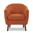 thumbnail image 2 of Homelegance Lucille Collection Living Room Home Barrel Accent Chair, Orange, 2 of 6