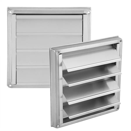 

CHICIRIS Stainless Steel Air Vent Duct Grill 100mm Stainless Steel Wall Air Vent Square Tumble Dryer Extractor Fan Outlet