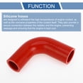 thumbnail image 4 of Unique Bargains 1pcs 28-32mm 1.10"-1.26" ID 90mm 3.54" Length 90° Red Car Silicone Hose Universal, 4 of 7