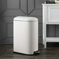 thumbnail image 5 of happimess Roland Mini 2.6-Gallon Step-Open Trash Can, Cotton White, HPM1009C, 5 of 11